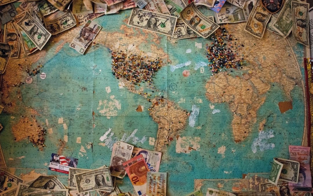 map pinpoints local currency abroad